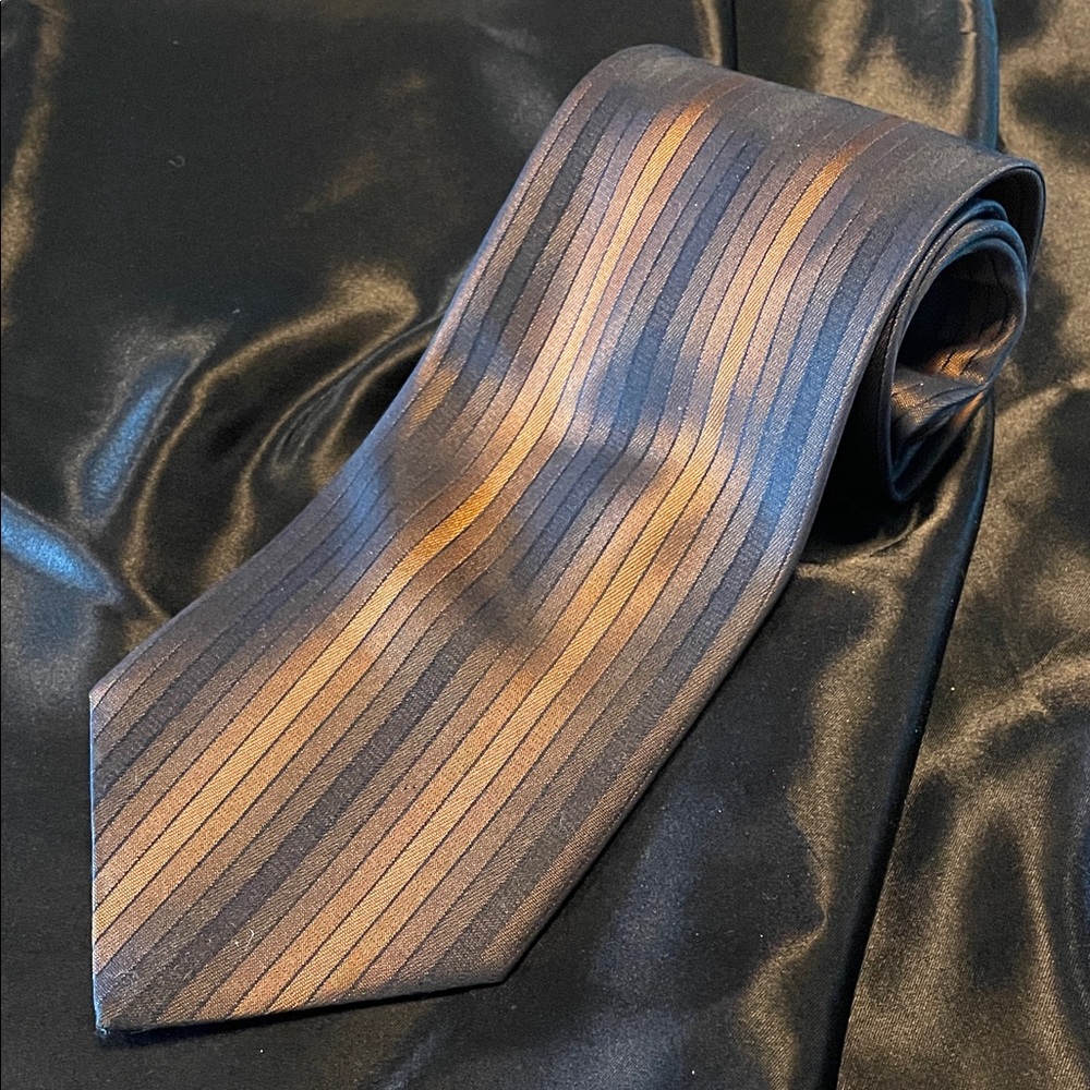 Canadian Made copper silk tie